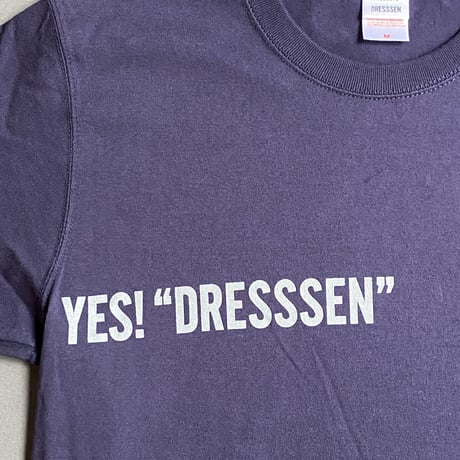 DRESSSEN  DSST56 DRES“SPECIAL”SSEN    YES“ DRESSSEN ” T-SHIRTS (グレーロゴ) ネイビーカラー