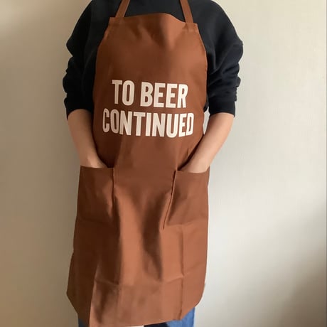 WPB10   DAY USE W POCKET “TO BEER CONTINUED” (生成りロゴ)