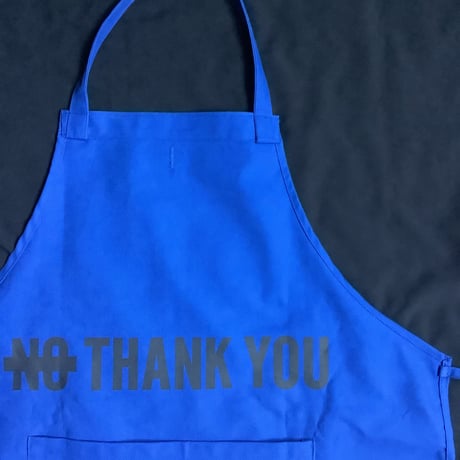 DRESSSEN  DRVBLU2 REVERSIBLE  APRON“YES/NO THANK YOU※NOには➖線があります。(リバーシブルエプロン)