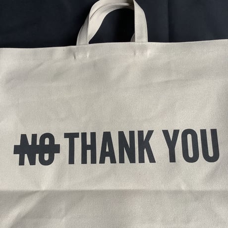 DRESSSEN MBSBXL10 MARKET  BAG  XLARGE “YES/NO THANKYOU※NOには➖線のあります。(サンドベージュカラー)