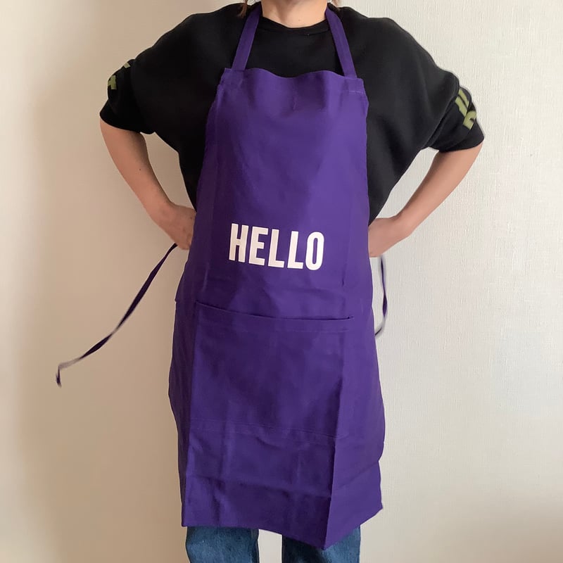 DRESSSEN DRVPU3 REVERSIBLE APRON“HELLO/GOODB