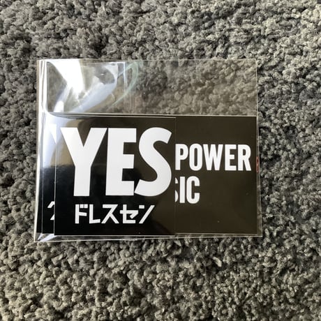 DST3 　ステッカー3枚セット　(YESドレスセン　 YESグッドジョブ、THAT‘S THE POWER OF MUSIC)