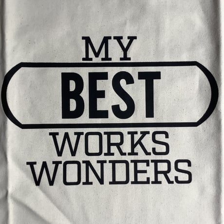 DRESSSEN lower wall long apron   LWL16 “MY BEST WORK WONDERS”  (腰巻きエプロンです)