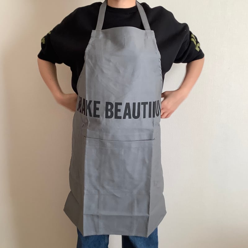 DRESSSEN DRVG11 REVERSIBLE APRON“MAKE BEAUTIF DRESSSEN DRVG11 REVERSIBLE APRON“MAKE BEAUTIF