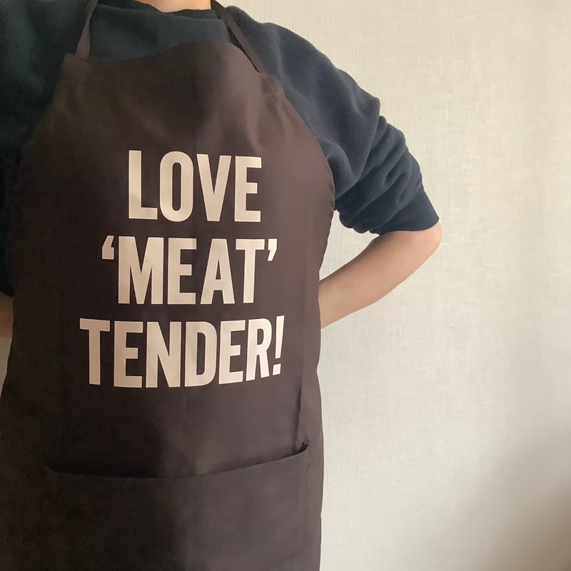 ✴️[新発売]DR(DB)5 ”LOVE “MEAT” TENDER “APRON (生成り