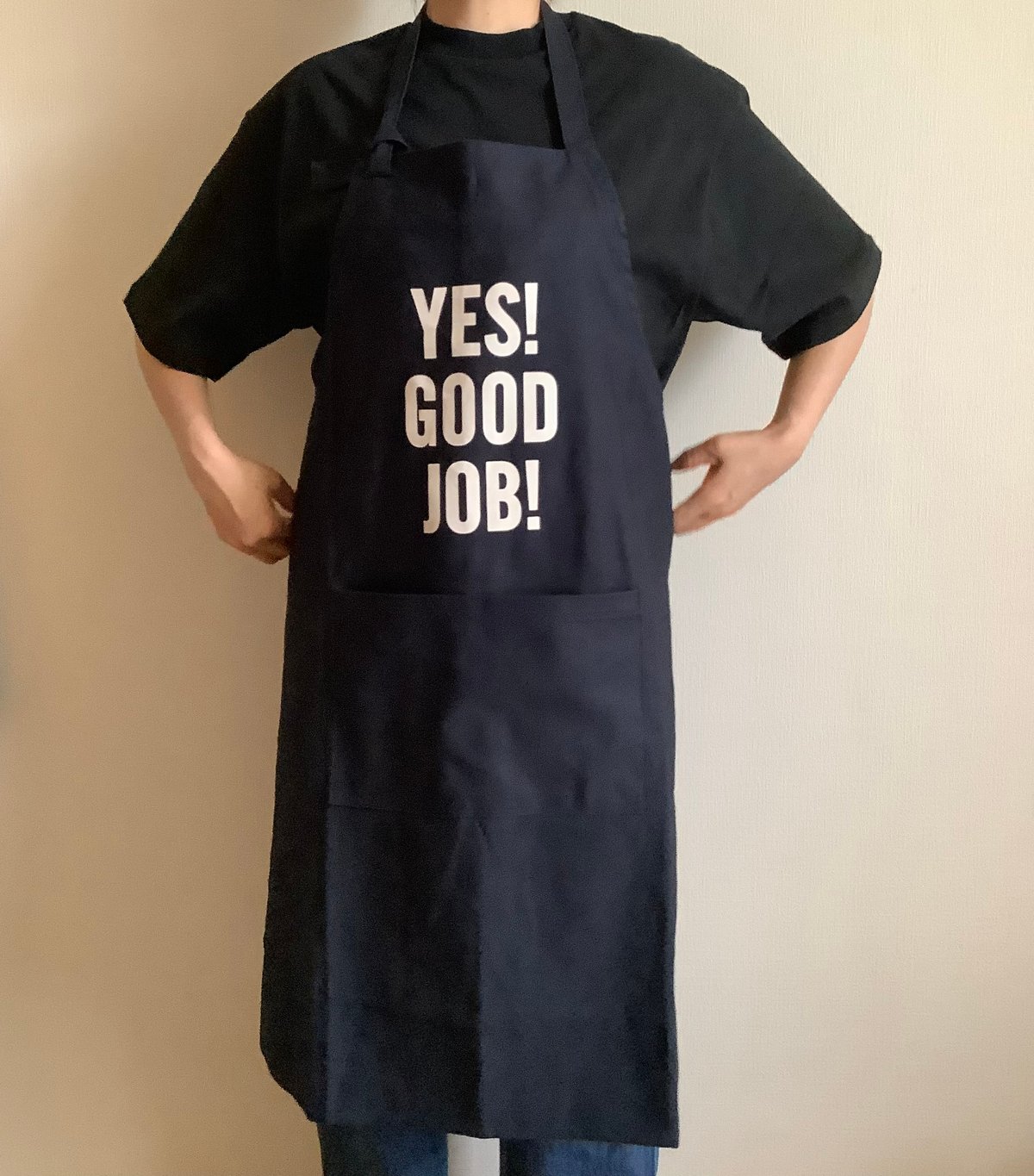 DRESSSEN エプロン ネイビー DRESSSEN DRVBLU3 REVERSIBLE APRON“ON/OFF(リバーシ