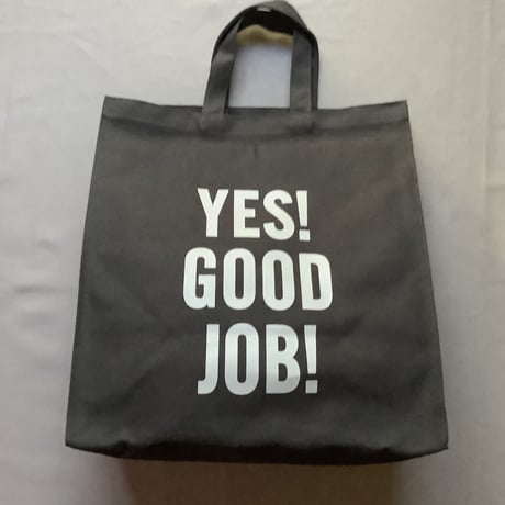 DRESSSEN  MARKET BAG NEW LARGE MKTNL2 “YES！GOOD  JOB！” (BLACK  COLOR)