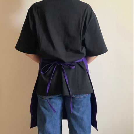 DRESSSEN  DRVPU6 REVERSIBLE  APRON“YESグッドジョブ/ イエス　グッド　ジョブ ” PURPLE  COLOR