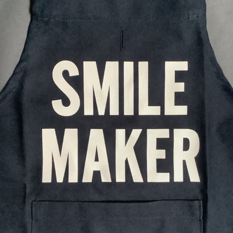 👶DRESSSEN BKDN3 BABY KIDS APRON ”SMILE MAKER“(ベイビーキッズエプロンです。)  ※ダークネイビー