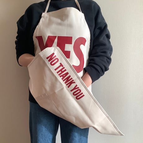 [10周年記念発売]ADULT APRON LG1   " YES" (裏側にNO THANKYOU ⭐️チェリー色ロゴが再入荷しました!