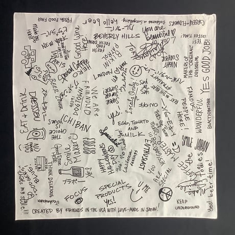 AB1  “ARCHIVE BANDANA “  (WHITE  COLOR)