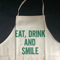 [10周年記念発売]ADULT APRON LG3   "EAT、DRINK AND SMILE“