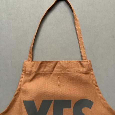 👶DRESSSEN BKDBR2  BABY KIDS APRON YES(ベイビーキッズエプロンです。)  ※BROWN  COLOR