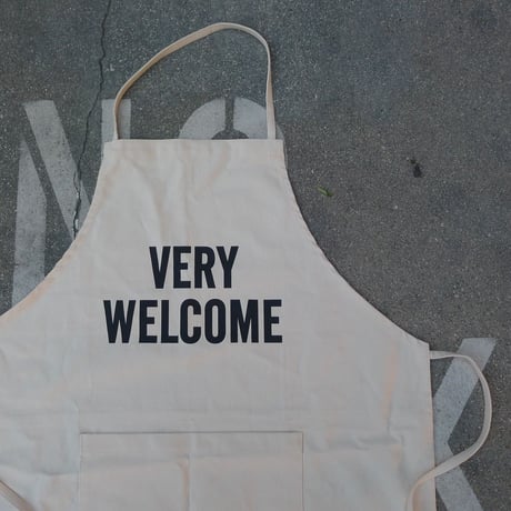 ADULT APRON #10  VERY WELCOME APRON