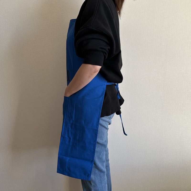 DRESSSEN エプロン ネイビー DRESSSEN DRVBLU3 REVERSIBLE APRON“ON/OFF(リバーシ