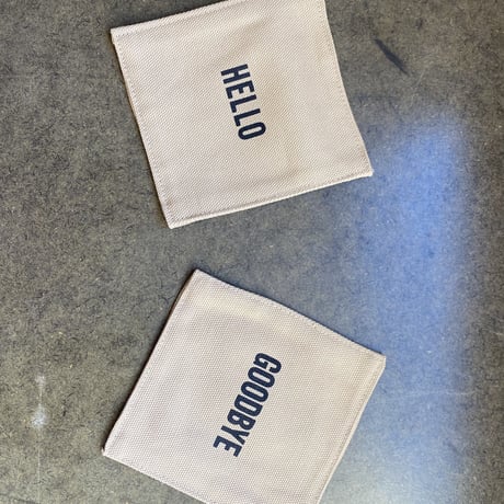 OCAB2 REVERSIBLE COASTER “HELLO/GOODBYE (LATTE COLOR)