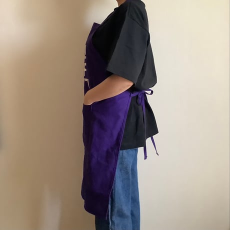 DRESSSEN  DRVPU6 REVERSIBLE  APRON“YESグッドジョブ/ イエス　グッド　ジョブ ” PURPLE  COLOR