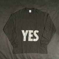 DL1   “LONG SLEEVE TーSHIRTS” YES”  BLACK COLOR  ※グレーロゴ