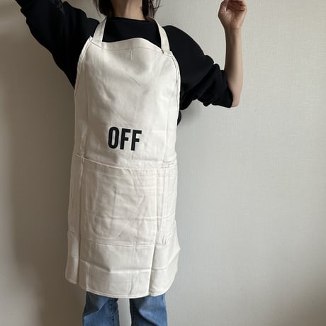 DRV10  REVERSIBLE  APRON“ON/OFF(リバーシブルエプロン)※NATURAL COLOR