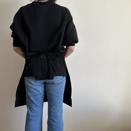 ADULT APRON  DR(BLK)7  ”FRESH MARGARITA“ BLACK COLOR ※GREYロゴ