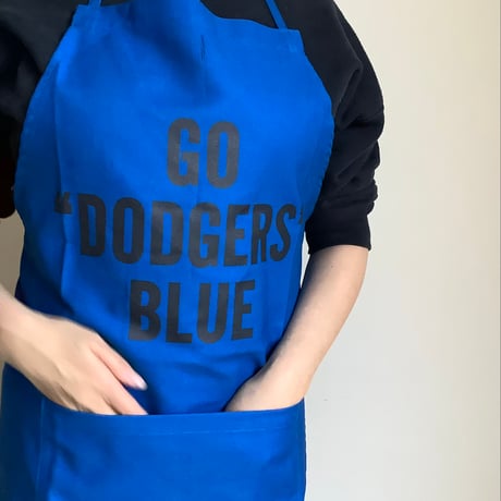 🔴ラスト1点！ADULT APRON DR(BLU)5  ”GO DODGERS BLUE “APRON 🔵CALIFORNIA  BLUE  COLOR