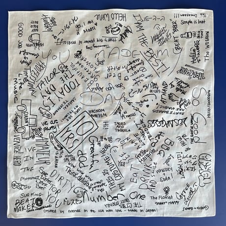 10B1  “10YEARS BANDANA “  (WHITE COLOR)