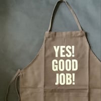 👦🧒KIDS APRON  "YES！GOOD JOB！“(※キッズエプロンです) DARK BROWN  COLOR