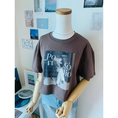 53portfolioクロップドTシャツ