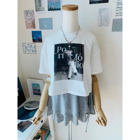 53portfolioクロップドTシャツ