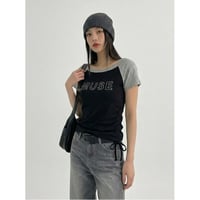 151MyTミューズラグランハーフスリーブTシャツ