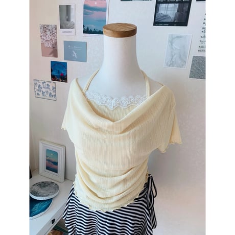 ３５レックスレースドレープTシャツ