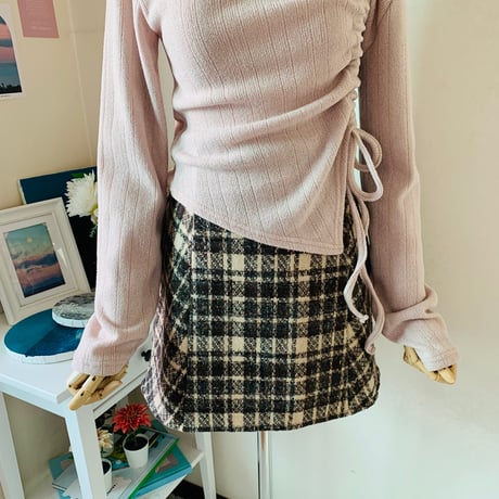 39ミルチェックミニスカート