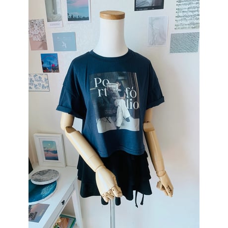 53portfolioクロップドTシャツ