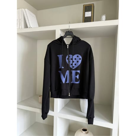 42CreamBeigeドットマイフードジップアップ