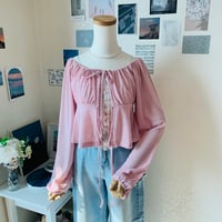 3ローズパフカーディガン