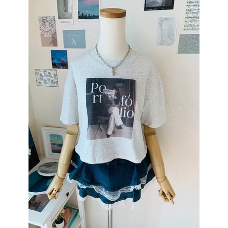 53portfolioクロップドTシャツ