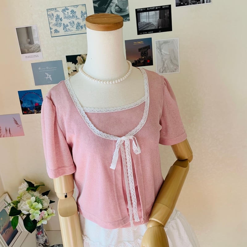 8ローズレースカーディガンセット | 4every