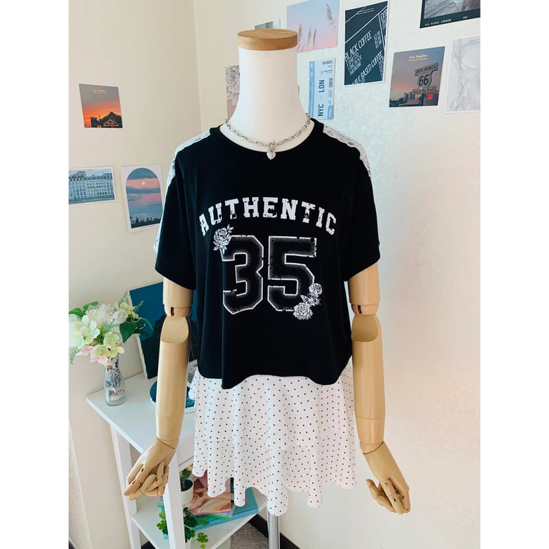 65/35レースプリントTシャツ | 4every