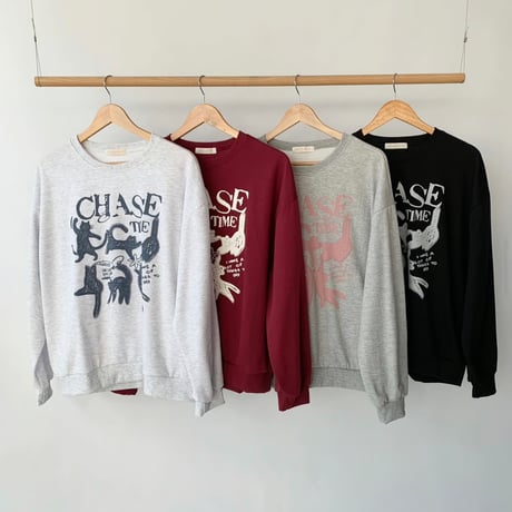 8CreambeigeタイムゴヤンMTMスウェット