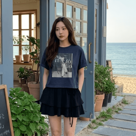 53portfolioクロップドTシャツ