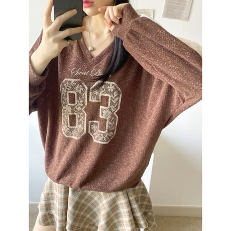 72モスク83プリントロングスリーブ
