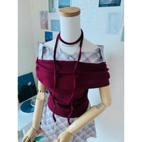 7グロウーチェックハフスリーブシャツ