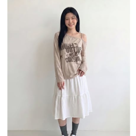 7ニットスタッズロングスリーブ