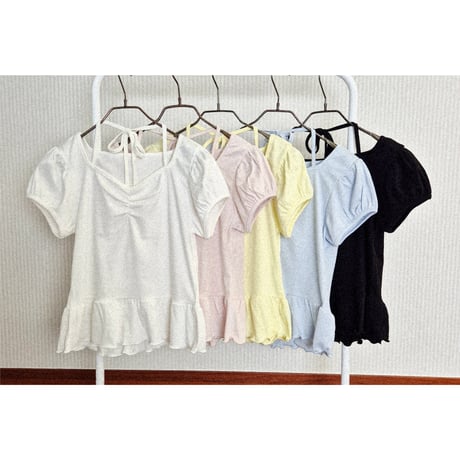 27TRシャーリングラッパフリルTシャツ