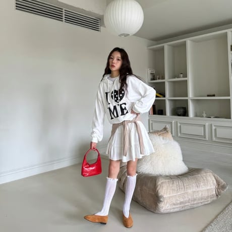 42CreamBeigeドットマイフードジップアップ