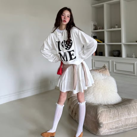 42CreamBeigeドットマイフードジップアップ