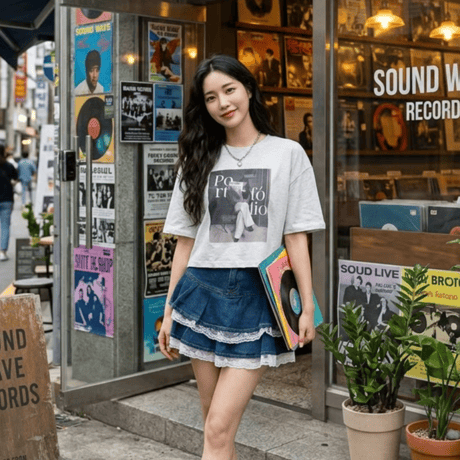 53portfolioクロップドTシャツ