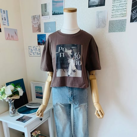 53portfolioクロップドTシャツ