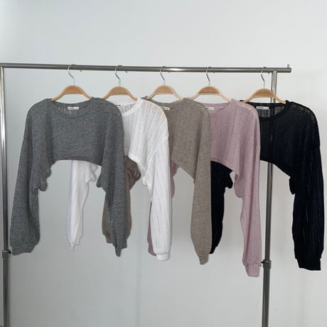 TreBarraBi ベージュ クロップド長袖トップス 51SVArZp7oL._SY350_QL65_.jpg