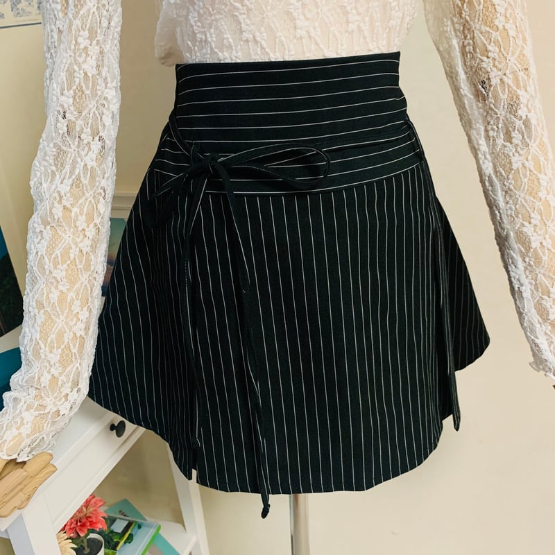 3TRストライッププリーツミニスカート | 4every